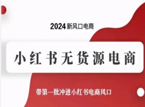 2024新风口电商，小红书无货源电商，带第一批冲进小红书电商风口-创客云联盟