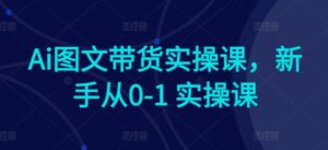 Ai图文带货实操课,新手从0-1 实操课-创客云联盟