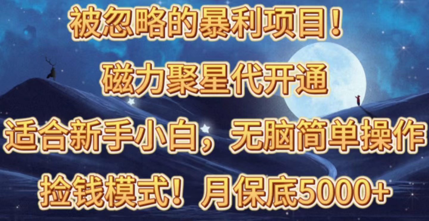 （10245期）被忽略的暴利项目！磁力聚星代开通捡钱模式，轻松月入五六千-创客云联盟