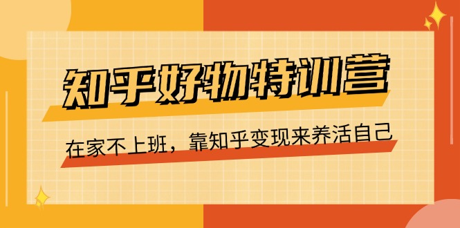 知乎好物特训营，在家不上班，靠知乎变现来养活自己（16节）-创客云联盟