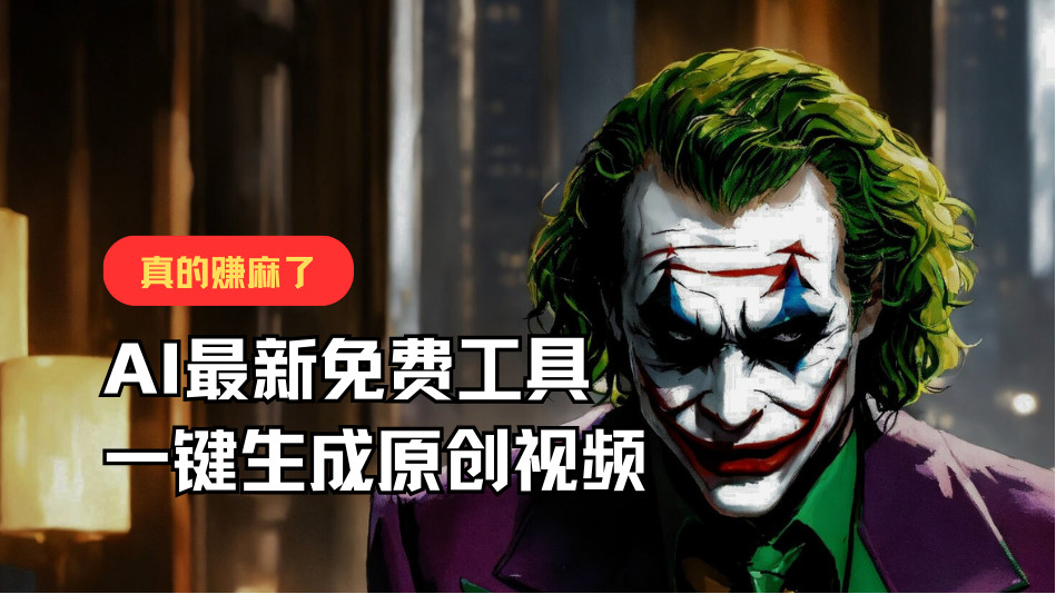最新免费AI工具，一键生成原创视频，佛系搬运，轻松月入10000+！-创客云联盟
