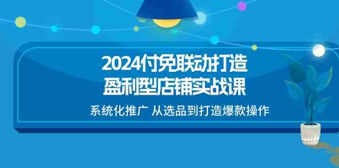 2024付免联动打造盈利型店铺实战课，系统化推广 从选品到打造爆款操作-创客云联盟