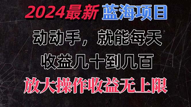 （11470期）有手就行的2024全新蓝海项目，每天1小时收益几十到几百，可放大操作收…-创客云联盟