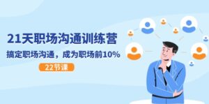 21天职场沟通特训营,搞定职场沟通,成为职场前10%(22节)-创客云联盟