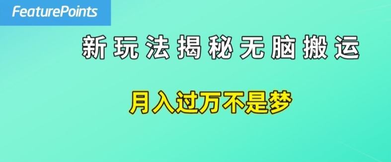简单操作，每天50美元收入，搬运就是赚钱的秘诀【揭秘】-创客云联盟