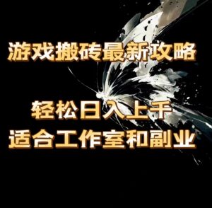 （11662期）游戏搬砖最新攻略，轻松日入上千，适合工作室和副业。-创客云联盟