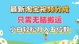(11744期)最新淘宝视频分成,只需无脑搬运,小白也能轻松月入五位数,可矩阵批量…-创客云联盟