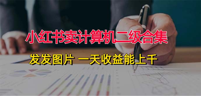 （12228期）小红书卖计算机二级合集，发发图片 一天收益能上千-创客云联盟