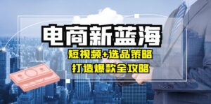 商家必看电商新蓝海：短视频+选品策略，打造爆款全攻略，月入10w+-创客云联盟