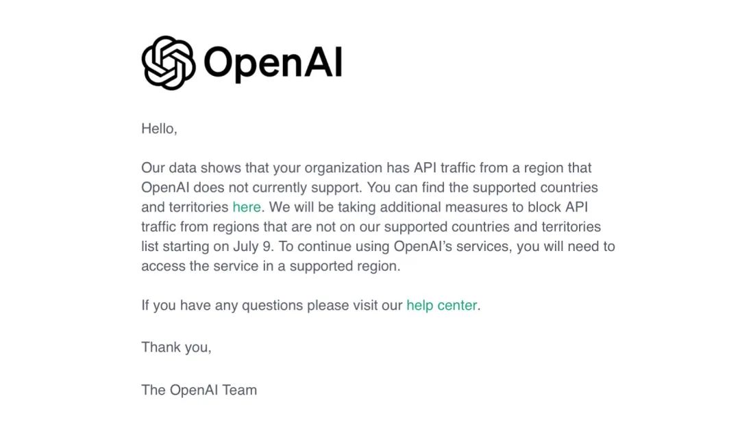 图片[1]-OpenAI终止对中国提供API，智谱、腾讯、阿里站起来了！-创客云联盟
